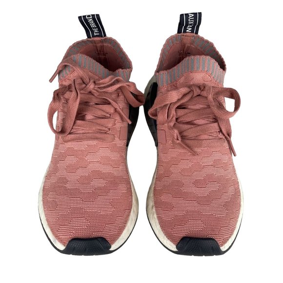 Adidas NMD R2 Primeknit Raw Pink Women’s Running Shoes - Picture 2 of 9
